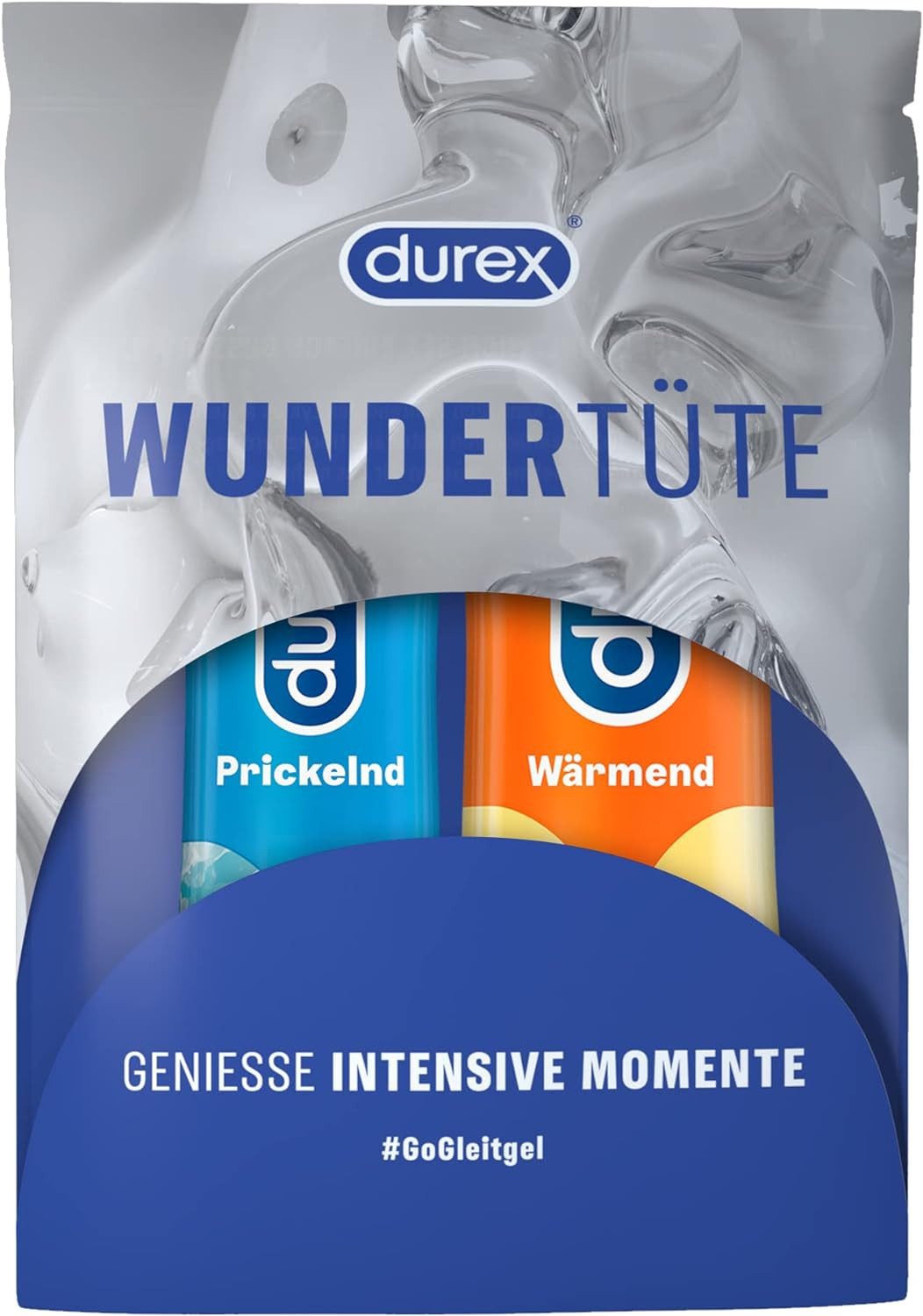 durex Gleitgel Play - Prickelnd & Wärmend (50ml & 100ml), Spar-Set, 2-tlg.