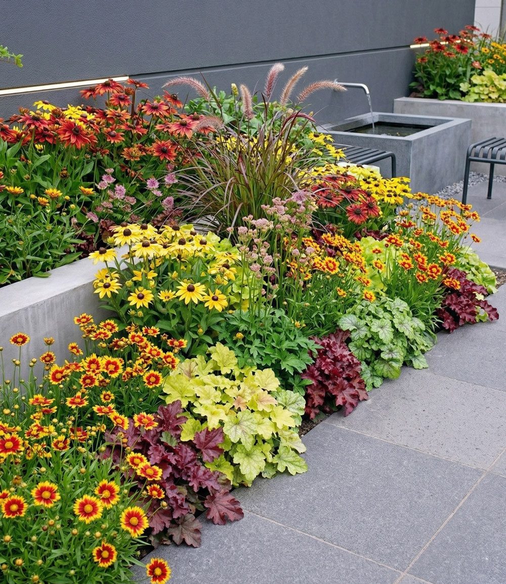 BALDUR Garten Beetpflanze 7er Staudenbeet 'Elegance', 7 St., Mädchenauge,winterhart, mehrjährig, pflegeleicht – Bild 2 von 4