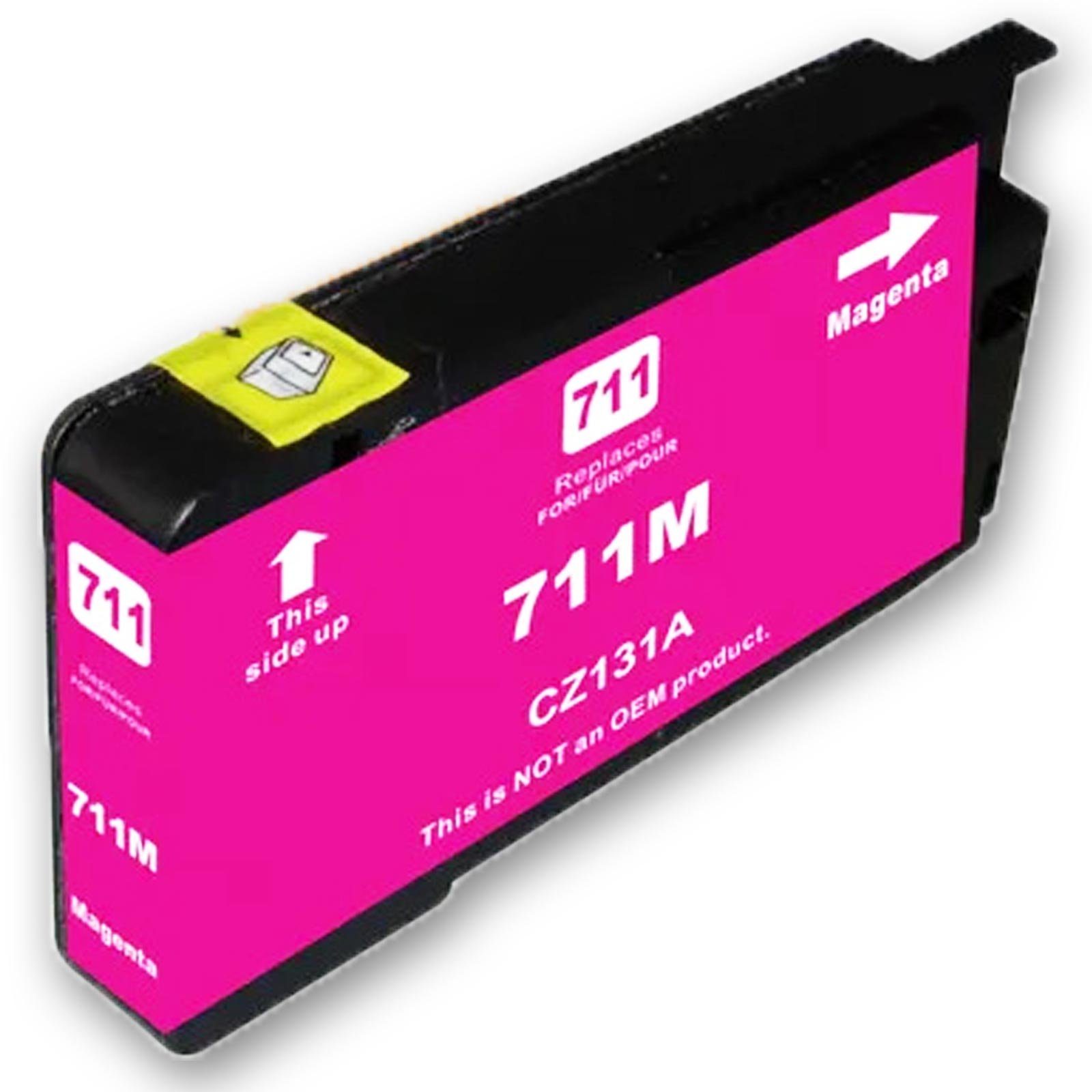 Tonerkartusche HP Cyan, Gelb) Magenta, 711XL (Schwarz, Multipack 4-Farben Kompatibel D&C