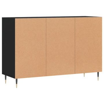furnicato Sideboard Schwarz 103,5x35x70 cm Holzwerkstoff