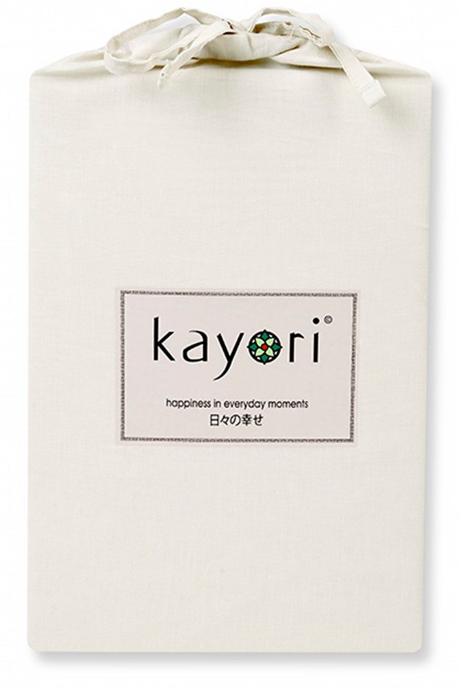 Kayori Spannbettlaken Kai, Renforcé, Gummizug: rundum, günstig online kaufen