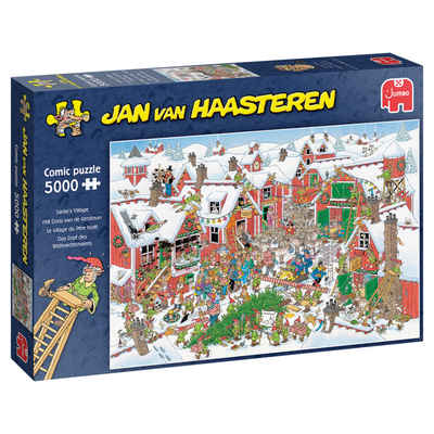 Jumbo Spiele Puzzle Jan van Haasteren Dorf des Weihnachtsmanns, 5000 Puzzleteile