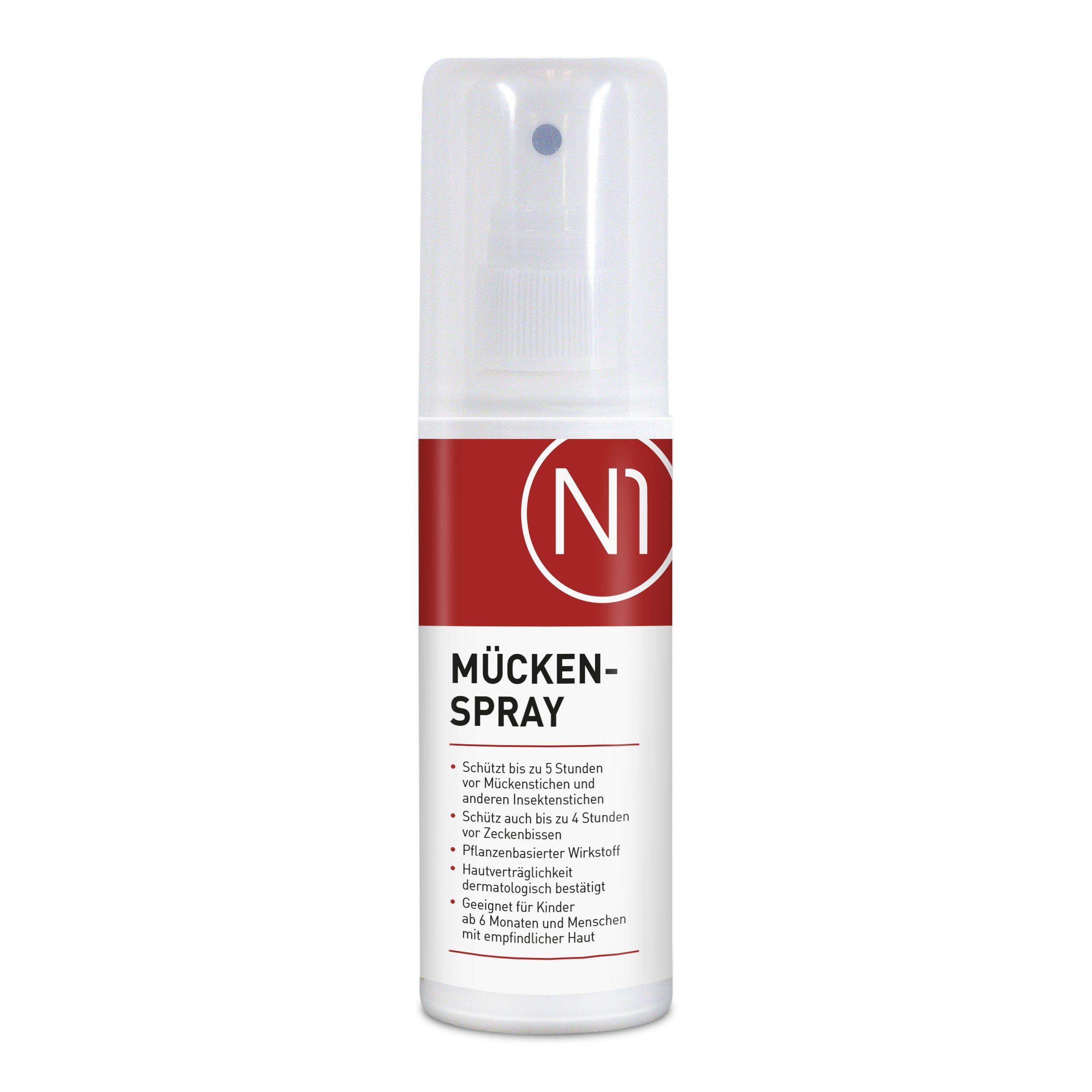 N1 Healthcare Insektenspray N1 Mückenspray, 100ml, 100 ml, Schon für Kinder ab 6 Monaten und bei empfindlicher Haut geeignet