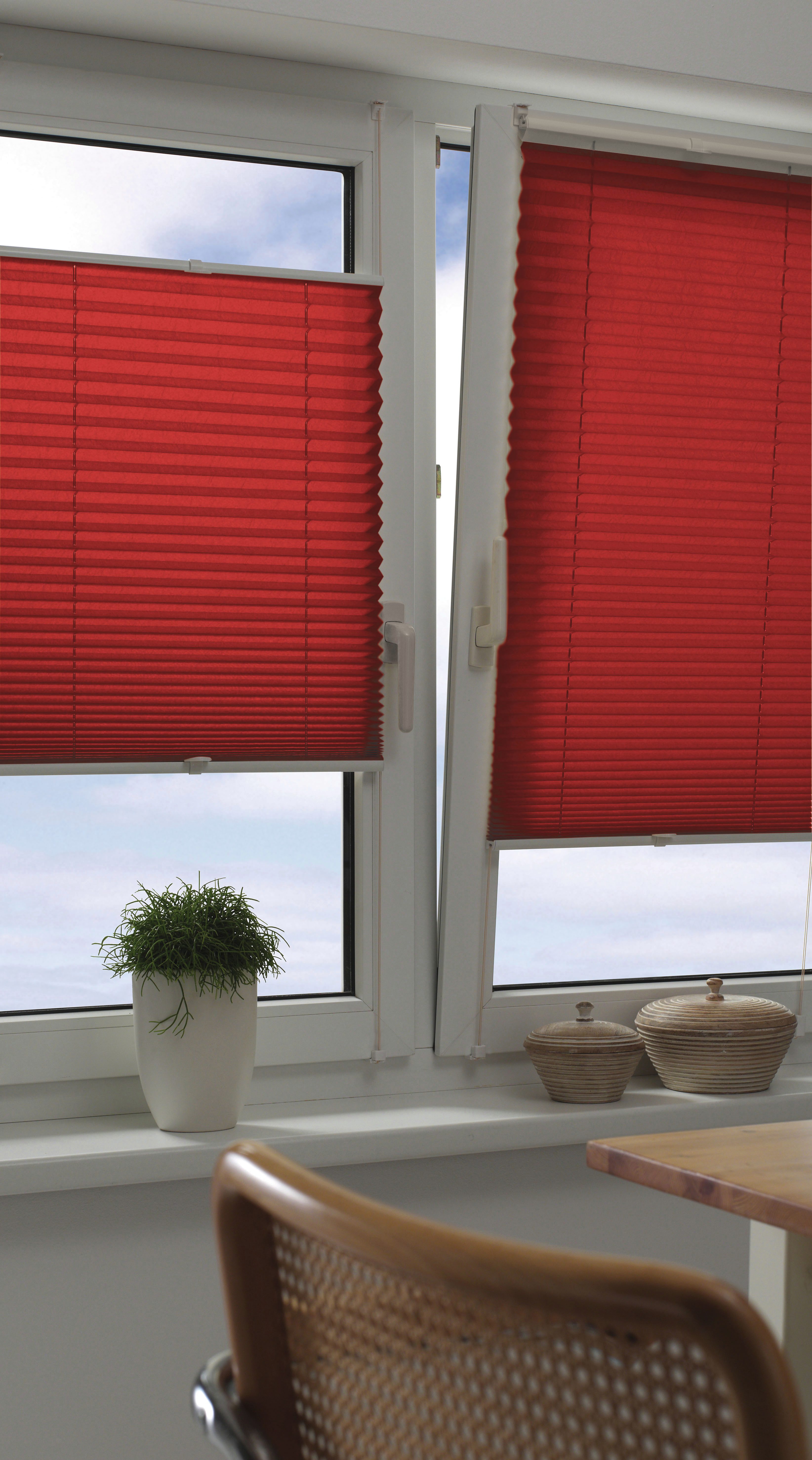 GARDINIA Plissee EASYFIX mit 2 Bedienschienen, Lichtschutz, ohne Bohren, ve günstig online kaufen