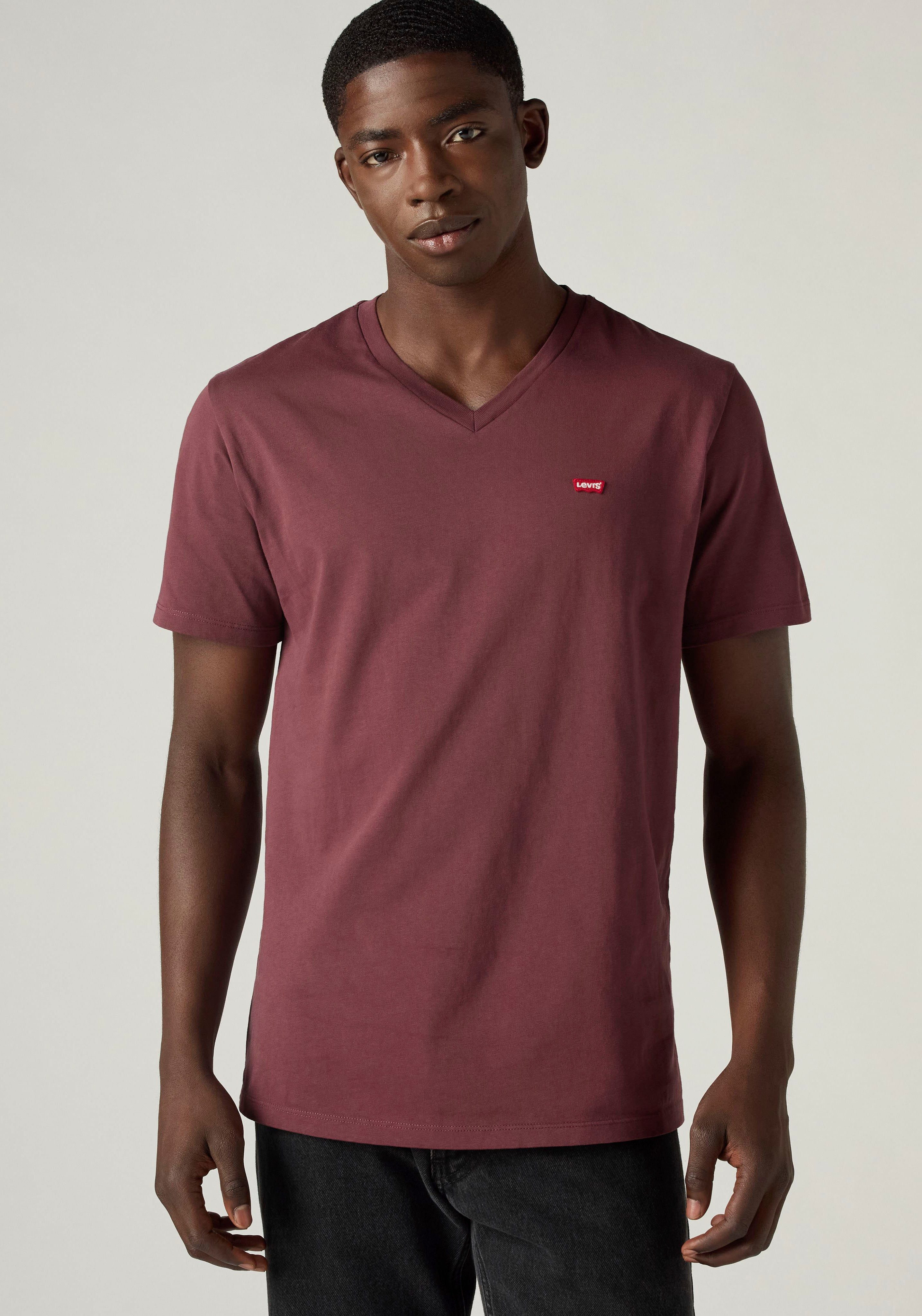 Levi's® V-Shirt LE ORIGINAL HM VNECK mit Logostickerei – Bild 3 von 5