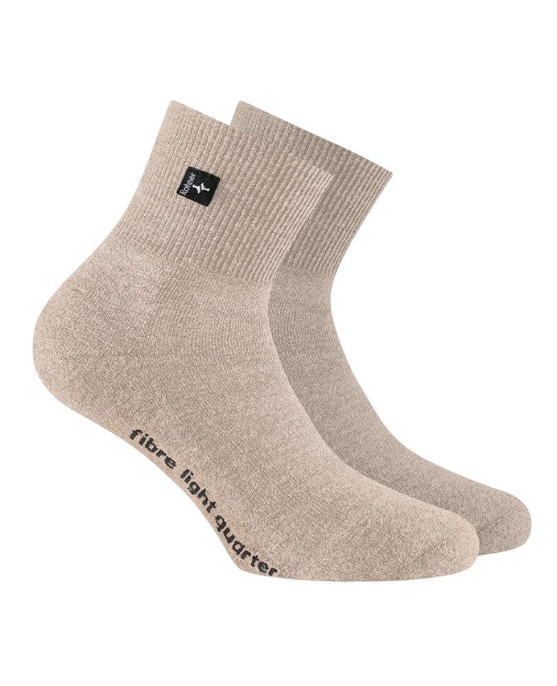 Rohner Socks Wandersocken Fibre Light Quarter (Mischgewebe) beige - 1 Paar günstig online kaufen