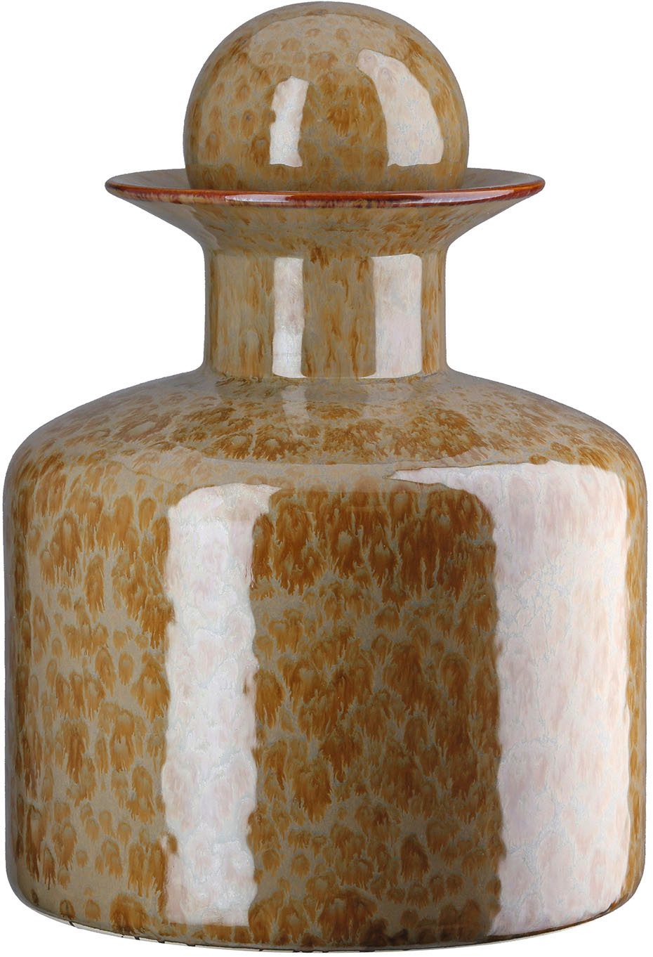 GILDE Tischvase Deckelvase Mora braun H. 28,5 cm (1 St)