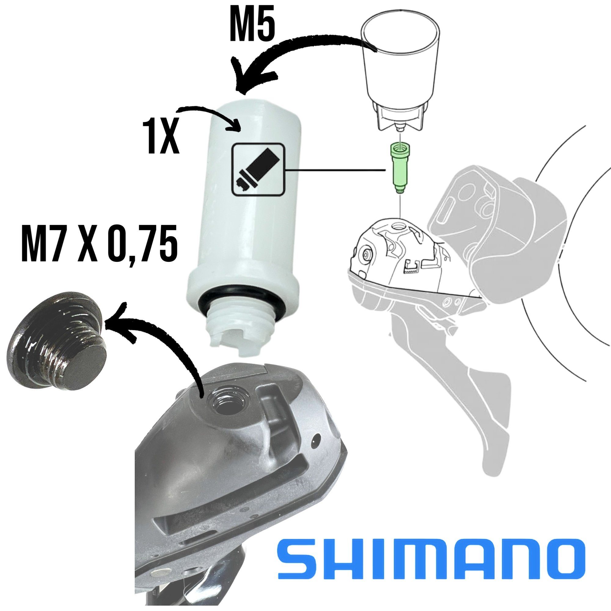 zum Gravel Road Shimano Adapter Shimano Fahrrad-Montageständer Scheibenbremsen Entlüften von