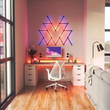 nanoleaf LED-Stripe-Profil Lines Skin Schwarz-matt 9er Set, 1-flammig, LED Streifen Profilelemente