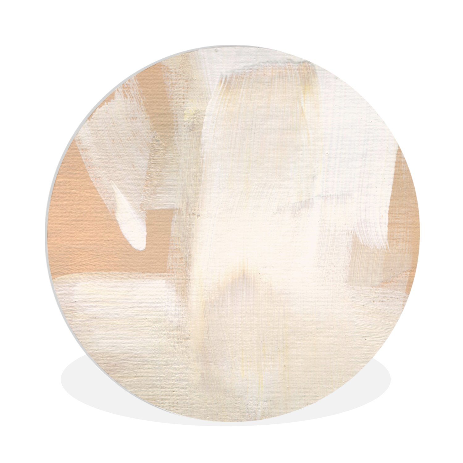 Gemälde Kunst - Weiß - Beige - Modern