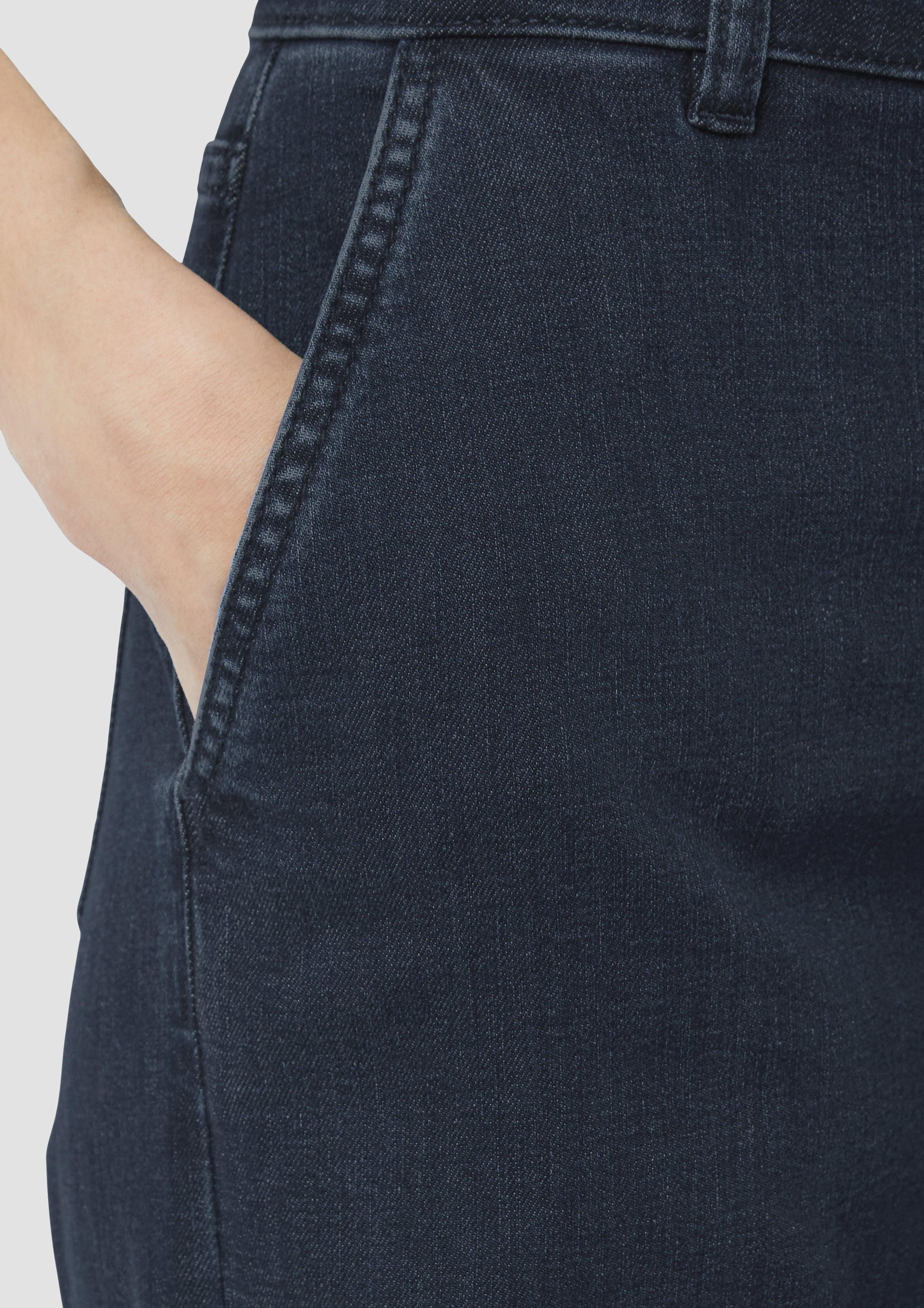Comma 5-Pocket-Jeans Elastische Wide-Leg-Jeans im Loose günstig online kaufen