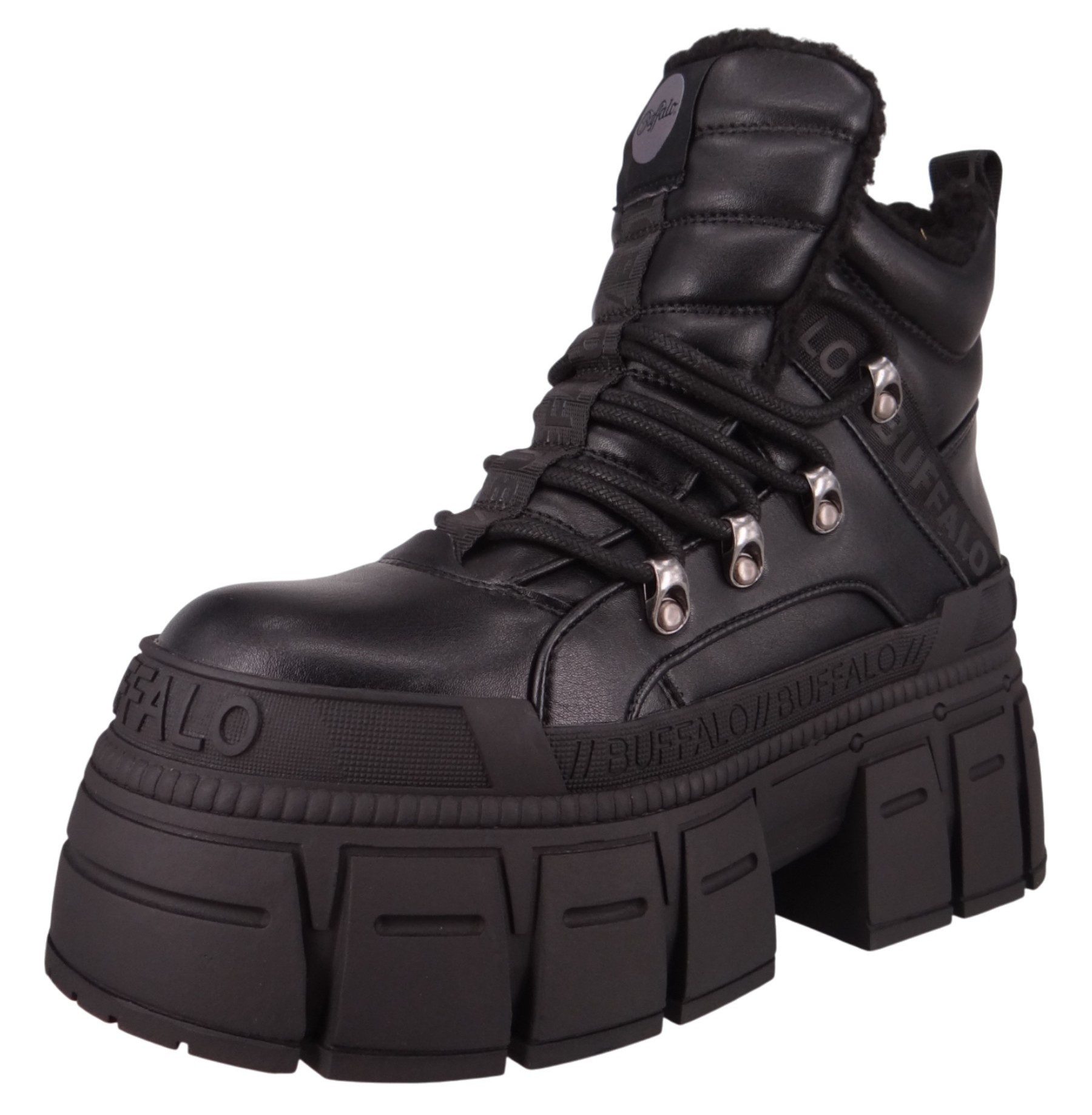 Buffalo 1622608 Gospher Hike Mid Pad Black Stiefelette