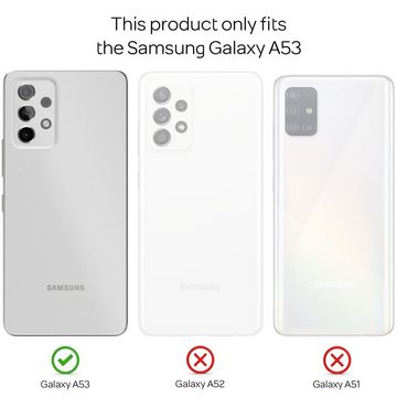 Nalia Smartphone-Hülle Samsung Galaxy A53, Klare 360 Grad Hülle / Rundumschutz / Transparent / Displayschutz Case