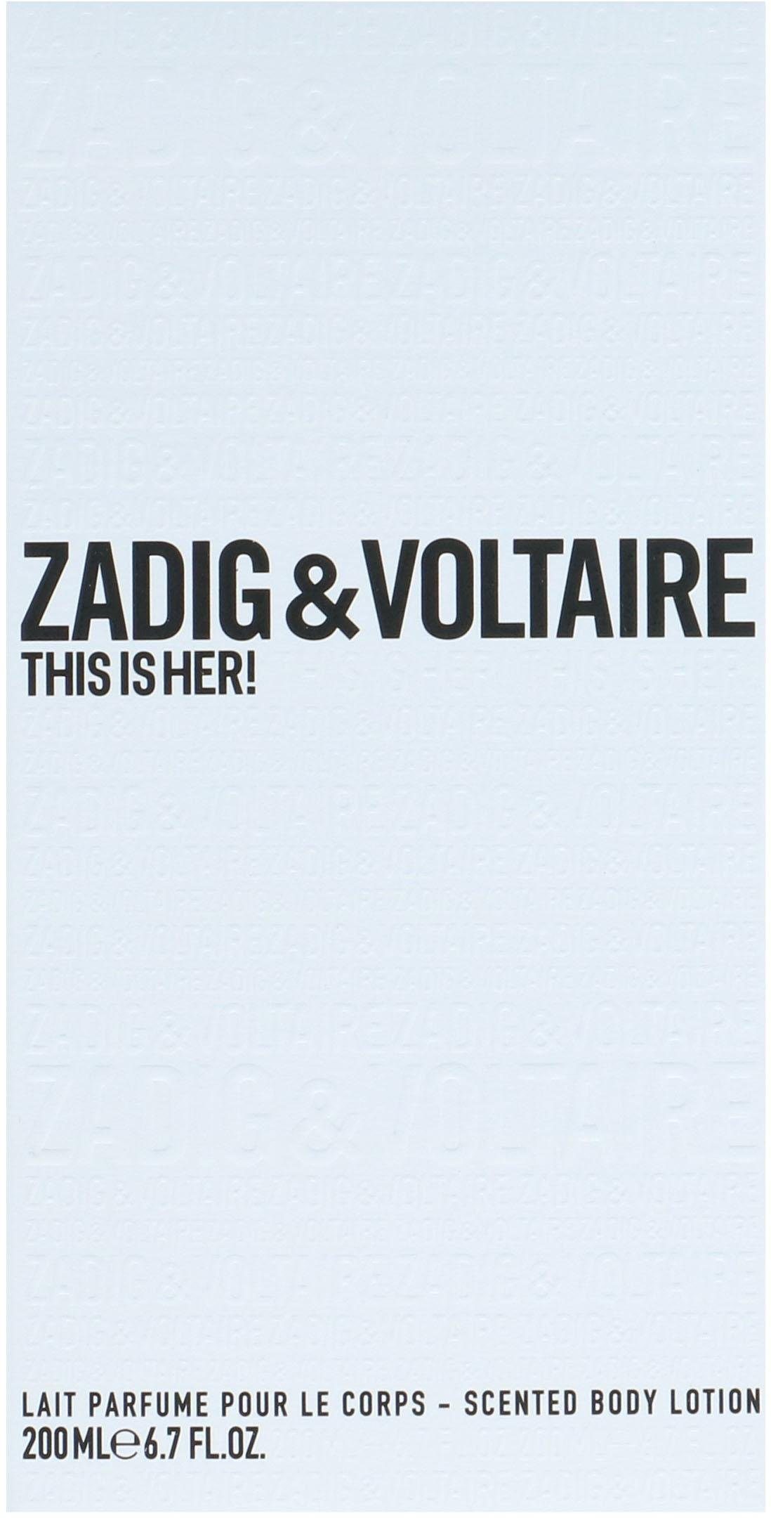 VOLTAIRE & Her! is Bodylotion ZADIG This