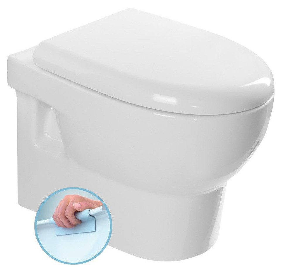 Isvea Tiefspül-WC ABSOLUTE Hänge-WC mit Rimless Technologie, 35x50cm, weiß, Isvea-10AB02002