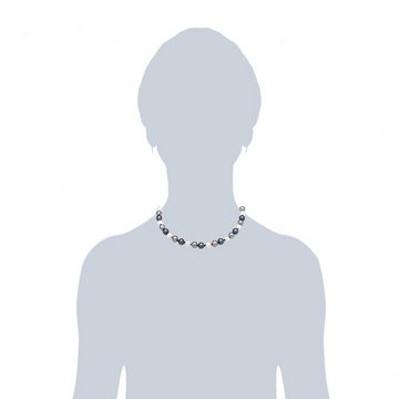 Lulu & Jane Perlenkette silber, Süßwasser-Zuchtperle