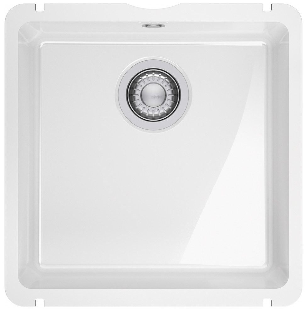 Küchenspüle Weiß 45,4 cm Unterbau-Design 126.0735.128