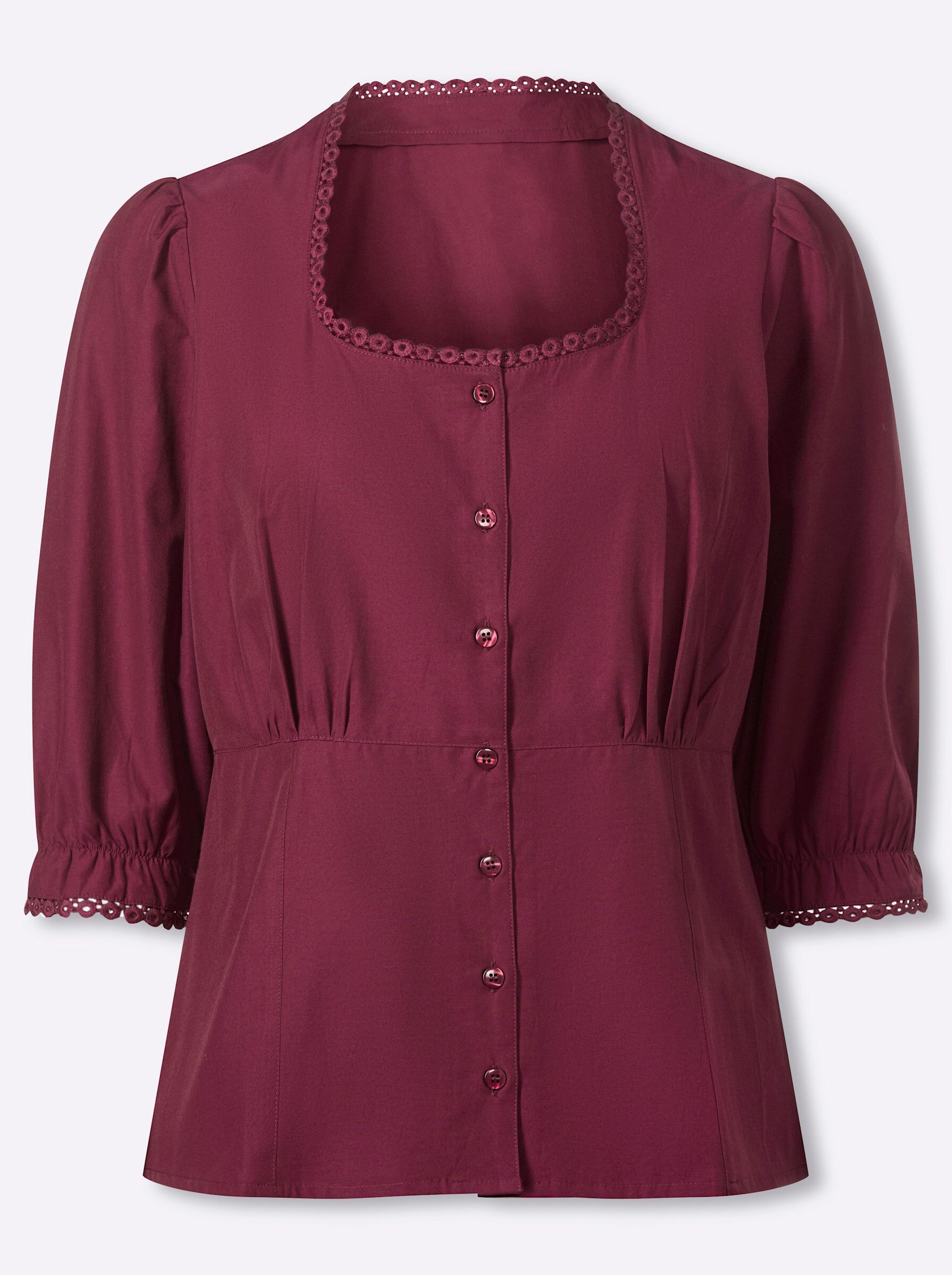 Klassische Bluse 3/4-Arm-Bluse
