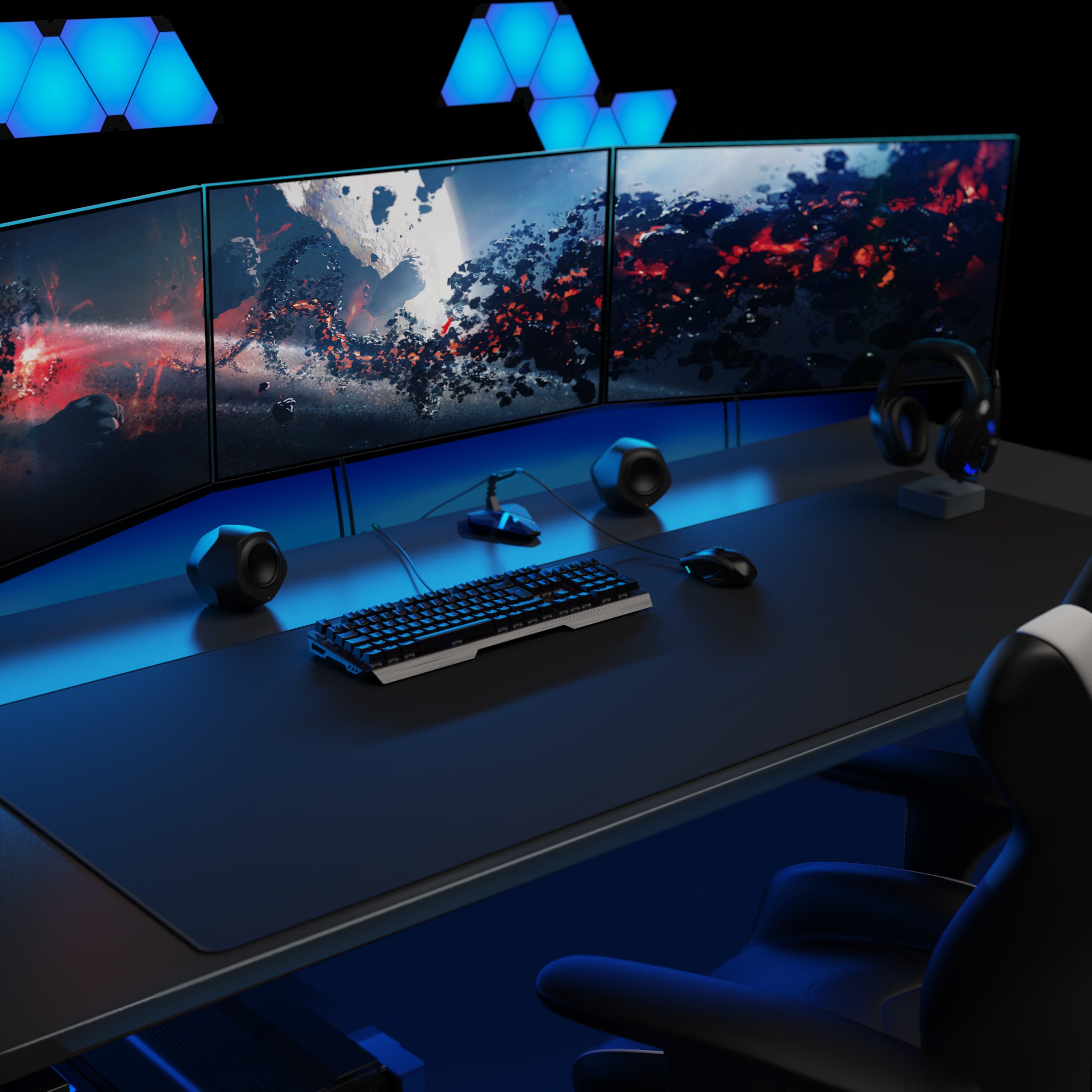 Titanwolf Gaming Mauspad extralarge Mousepad 1500 x 600 x 3 mm, abwaschbar (1-St), XXXL Tischunterlage, Gummiunterseite rutschfest, strapazierfähig – Bild 5 von 5