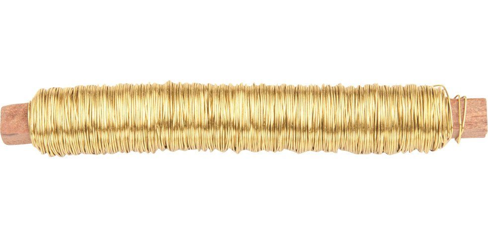 Glorex Draht Glorex Wickeldraht goldfarben, 0,5 mm