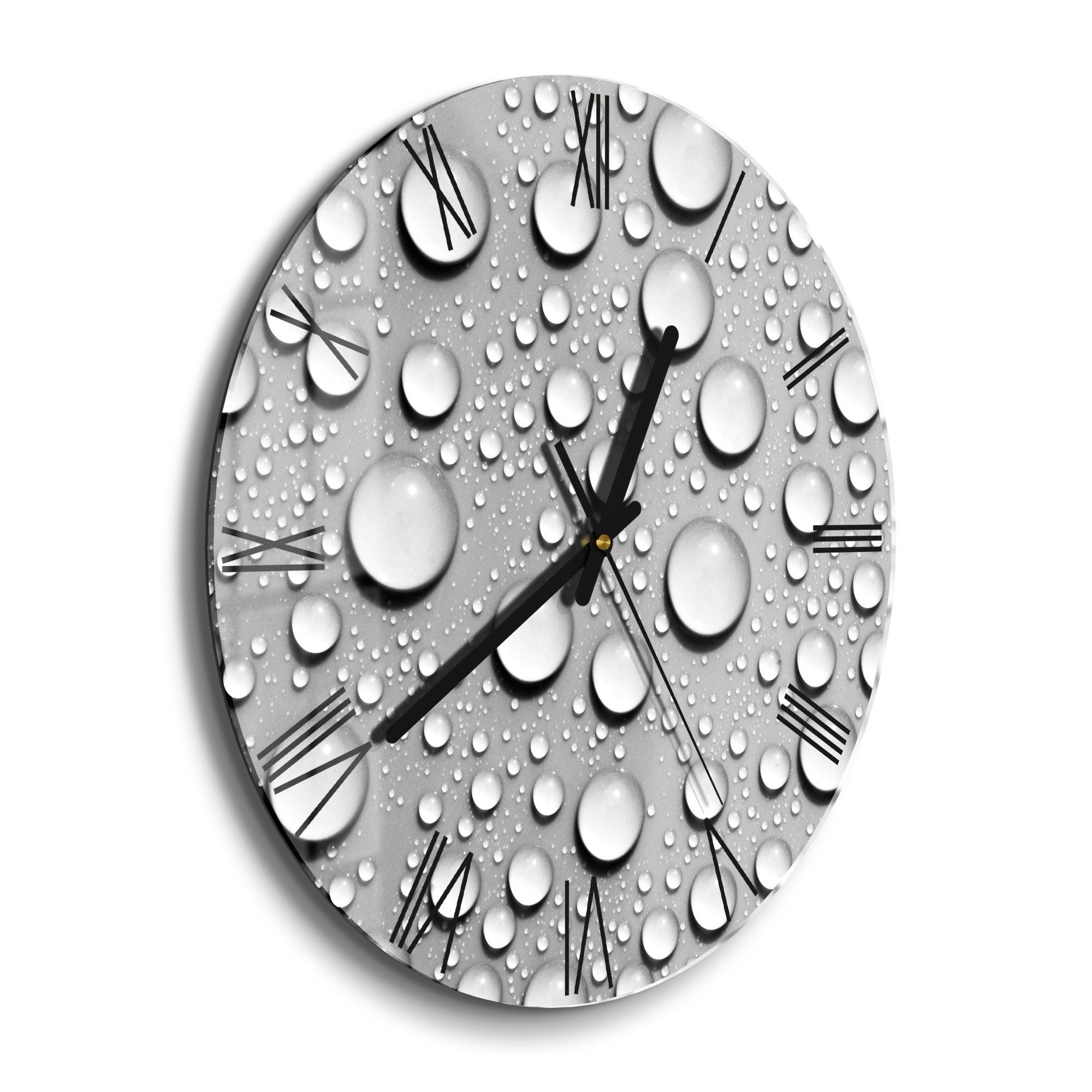 DEQORI Wanduhr 'Tanz der Wasserperlen' (Glas günstig online kaufen