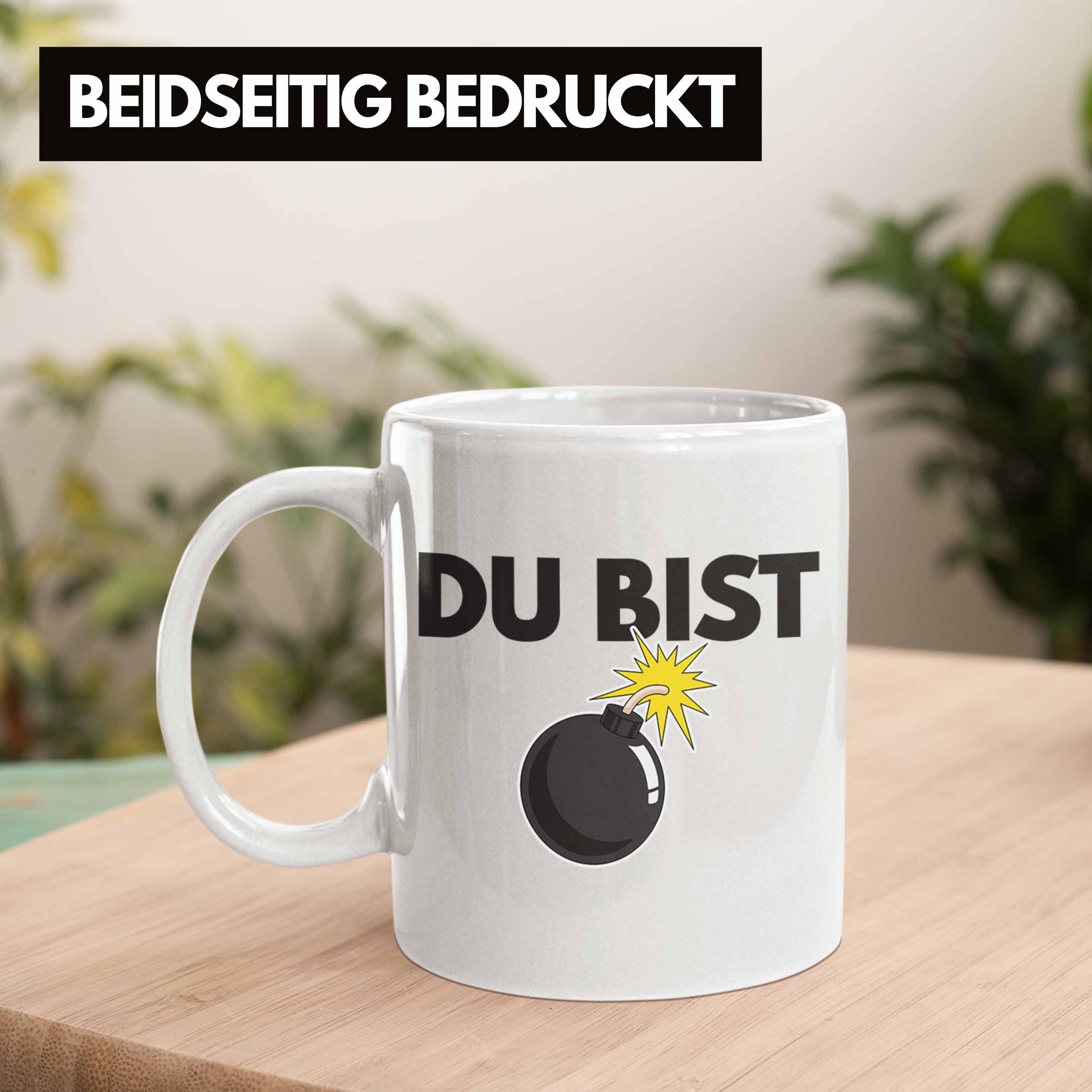 Sarkastischer Freundin Lustige Spruch Bombe Tasse Trendation Trendation Du Geschenk Bist Weiss Freund mit Kollegin - Tasse Spruch Bester Kollege