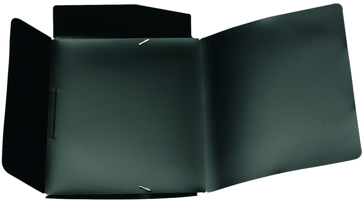 Thumbnail - Fächermappe Eckspannmappe A4 PP Black Magic