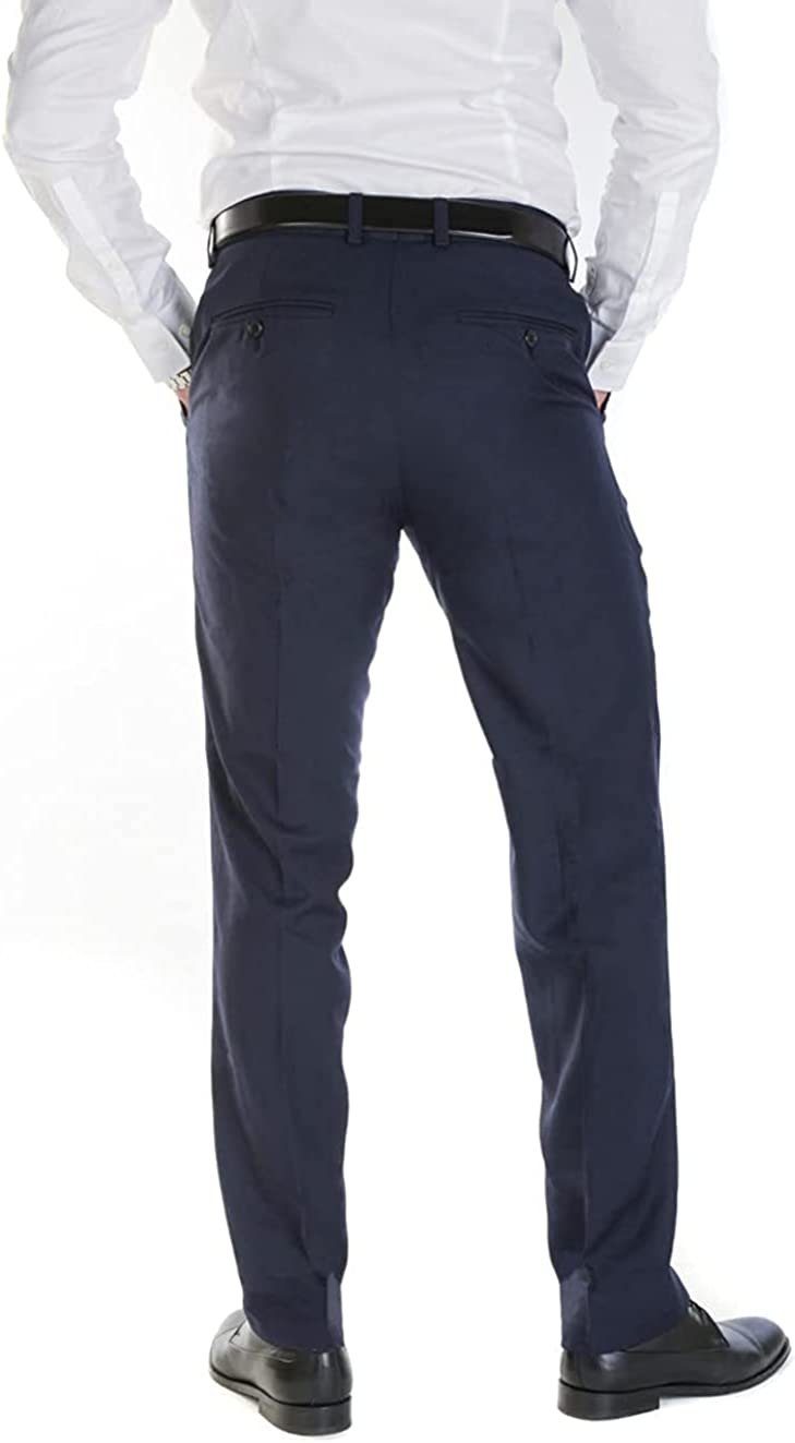 Schnitt Hirschthal Business modernen Slimfit Anzughose Navyblau Herren Anzughose mit