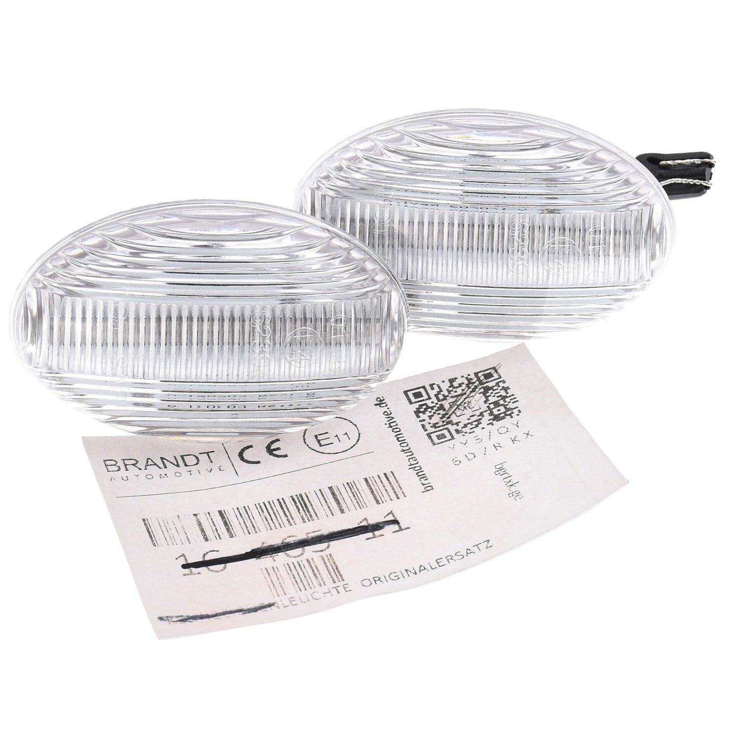 BRANDT AUTOMOTIVE KFZ-Ersatzleuchte Auto Seitenblinker Set LED Kotflügel Blinker + Kabel Weiss, für Mercedes Benz A-Klasse V168 (07.1997-08.2004); A-Klasse W168 (