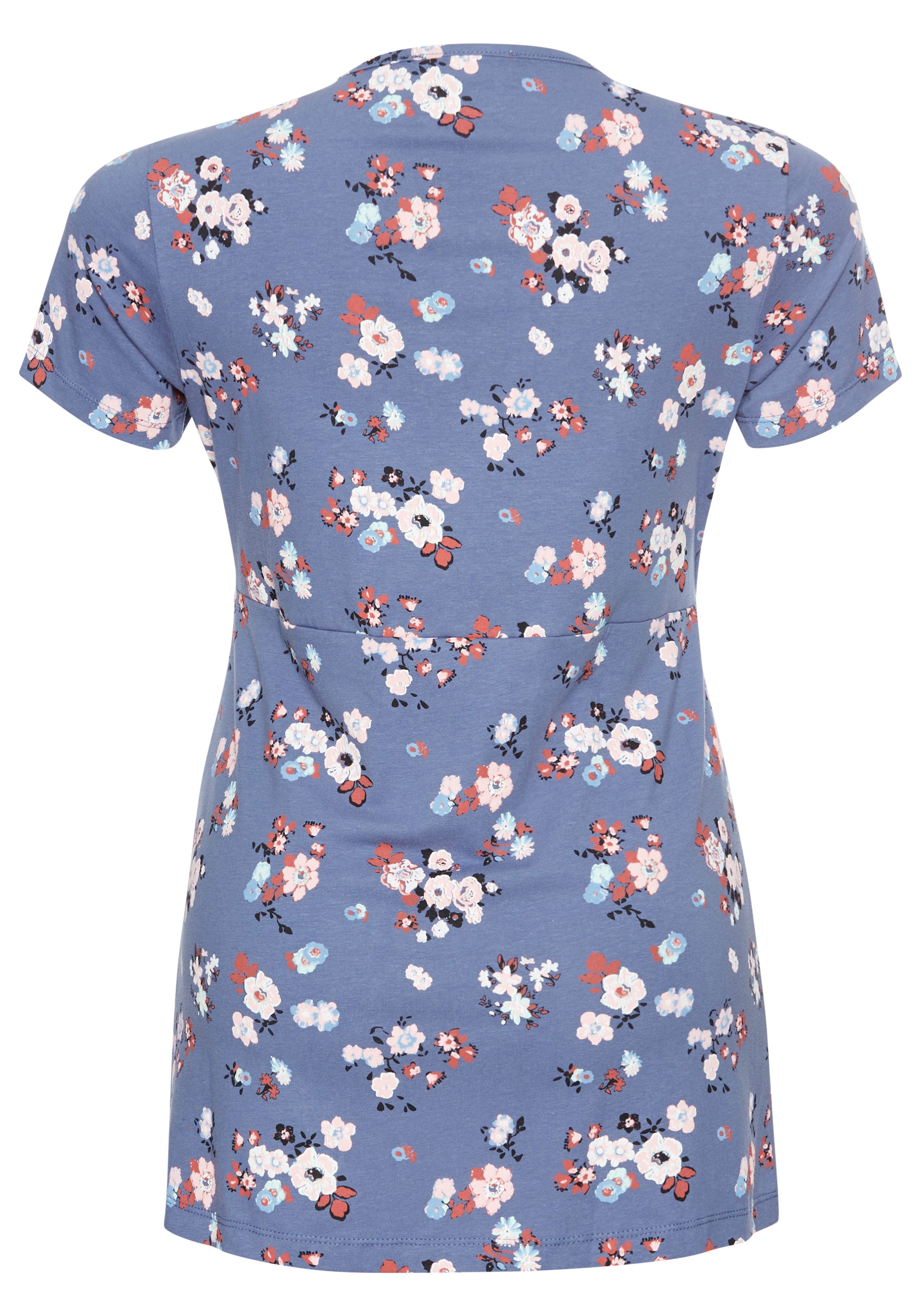 Nine-month maternity shirt, pregnancy and nursing shirt in wrap style, wrap shirt for pregnancy and breastfeeding