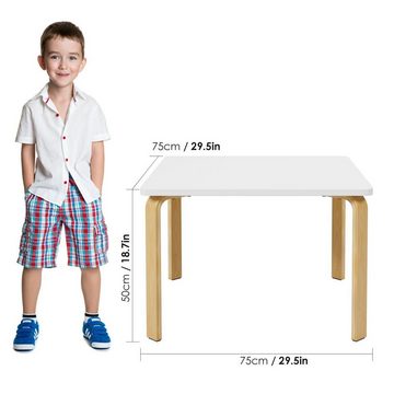 Homfa Schreibtisch, Kinderschreibtisch, Kindertisch ohne Stühle Tisch zum Spielen & Malen