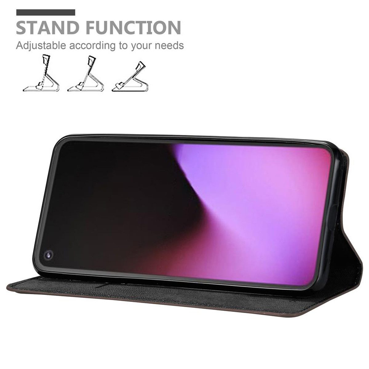 Cadorabo Handyhülle für Google PIXEL 5 Hülle Google PIXEL 5, Hülle Schutzhülle mit Standfunktion, Magnetverschluss und Kartenfach