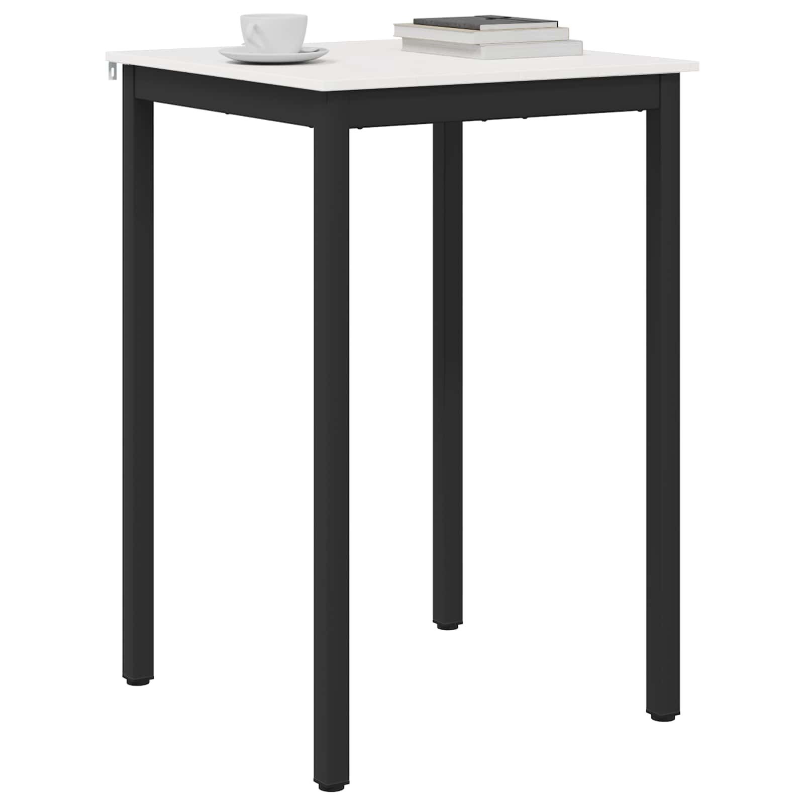 vidaXL Esstisch Bartisch Weiß 70 x 70 x 105 cm Massives Kiefernholz (1-St)