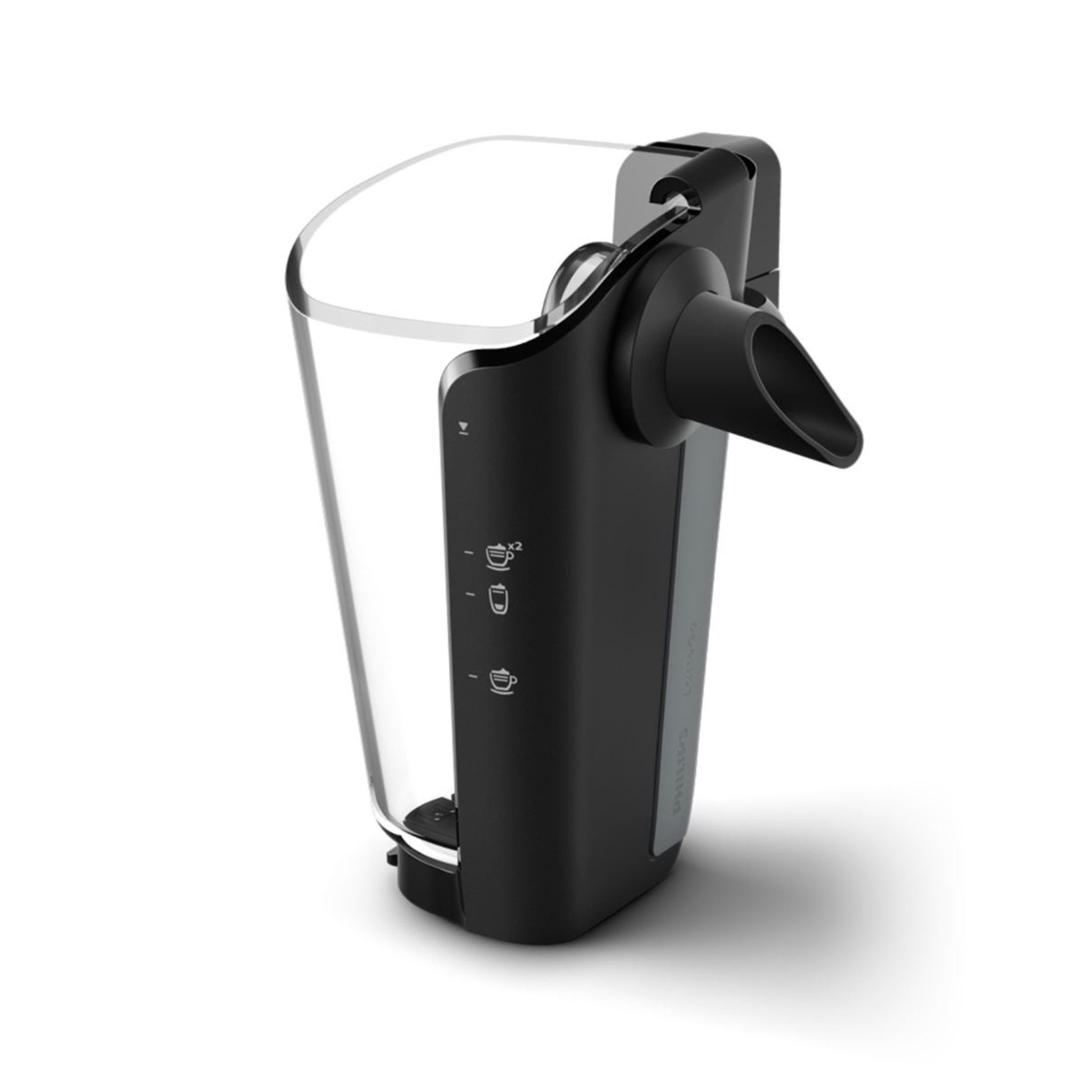 Philips Milchbehälter CA6708/20 LatteGo, 2-teiliges Milchsystem ohne Schläuche, Zubehör für Philips Kaffeevollautomaten: EP2X3X, EP3X4X, EP4X4X, EP5X5X, spülmaschinenfest, leicht zu reinigen