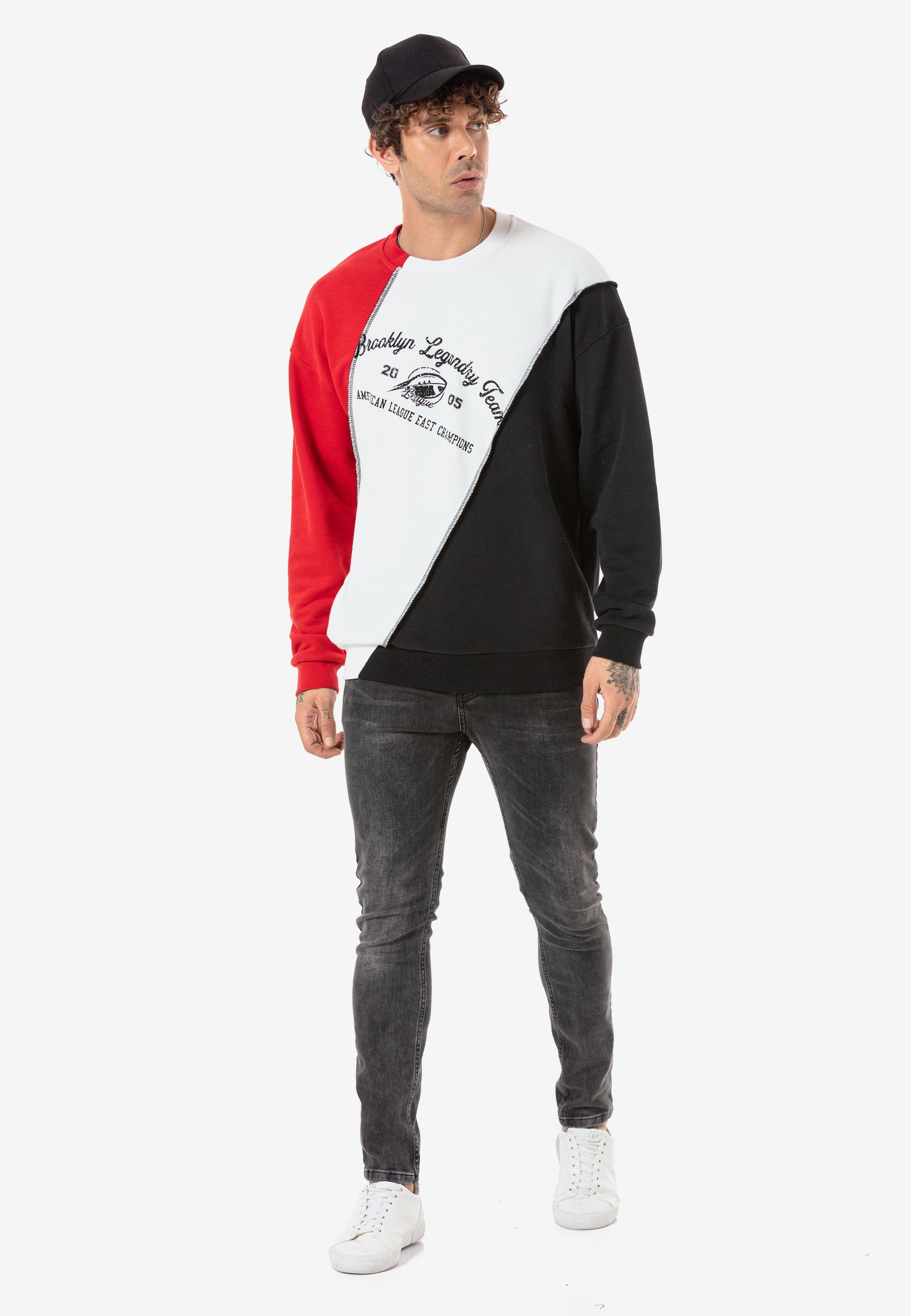 Aylesbury Sweatshirt trendigen RedBridge Color-Blocking-Design im