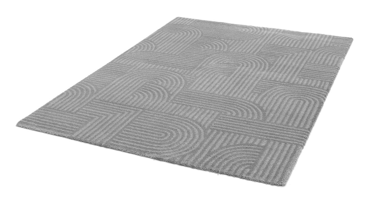 Teppich MOON, Polypropylen, Grau, Rugs, 120 cm, mm Balta 170 Gemustert, Höhe: rechteckig, 17 x