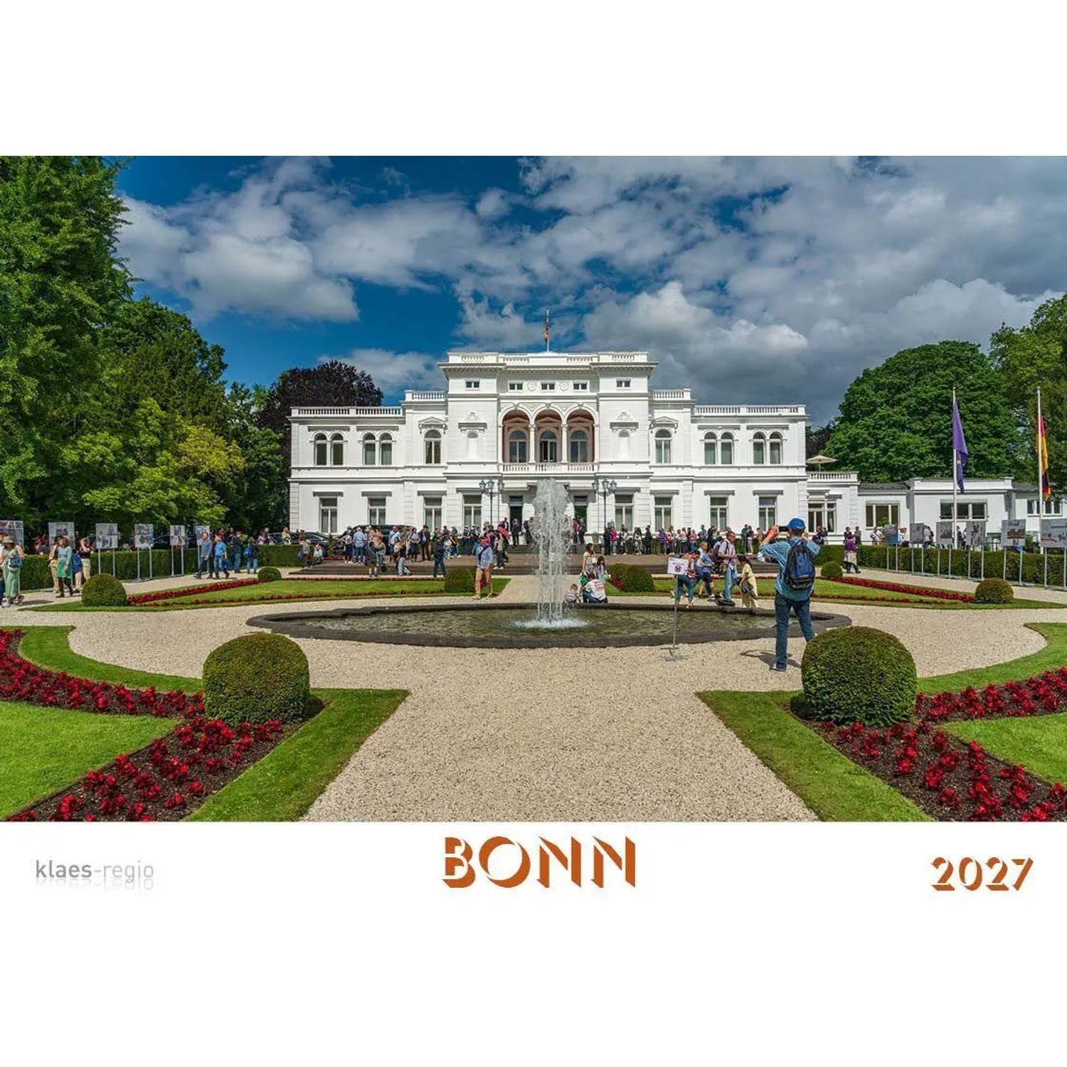 Wandkalender Bonn 2027 Bildkalender A4 quer, spiralgebunden