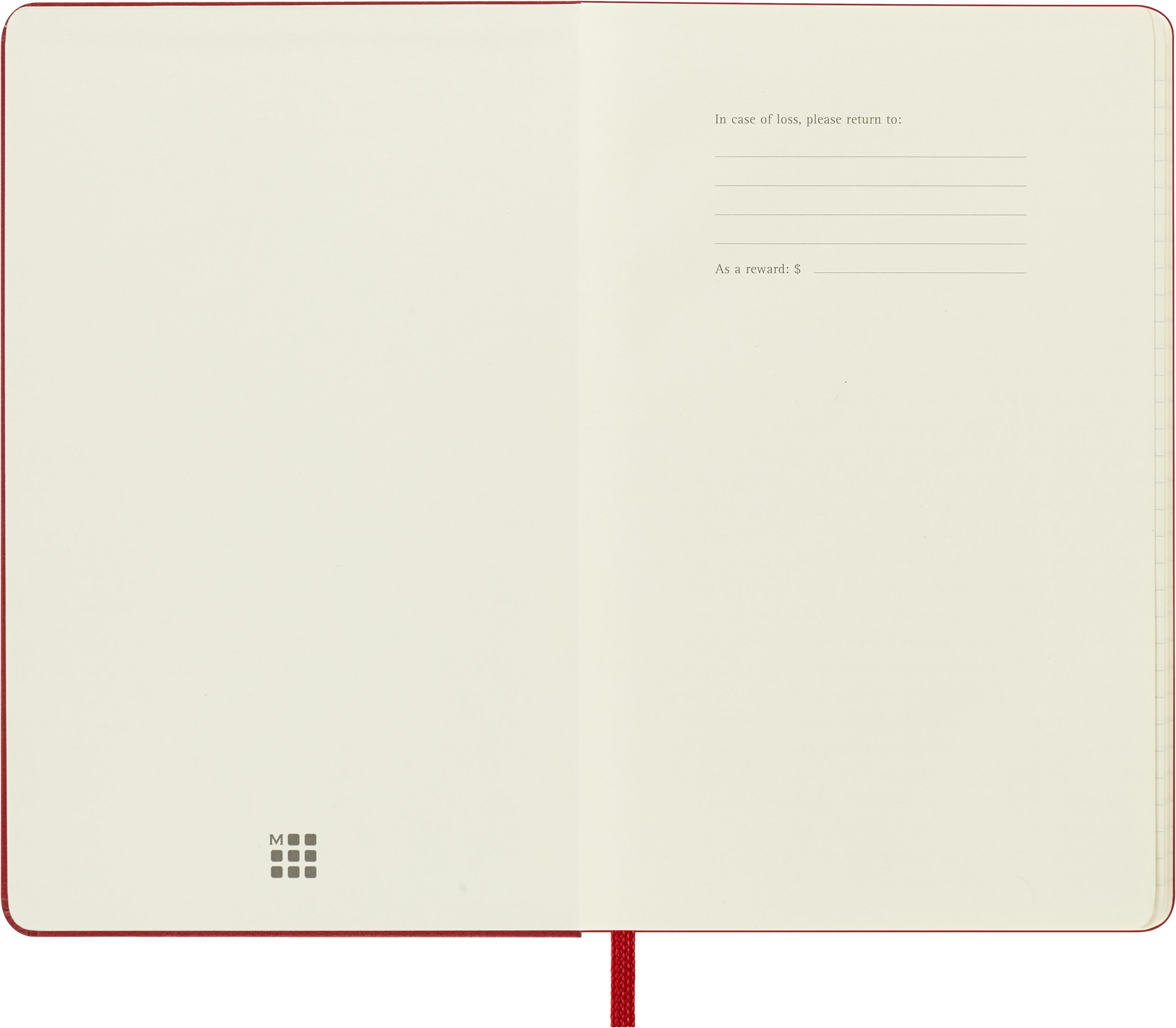 MOLESKINE Buchkalender, MOLESKINE 12 MONATE TAGES NOTIZKALENDER 2026 - HARD COVER - P/A6 ROT