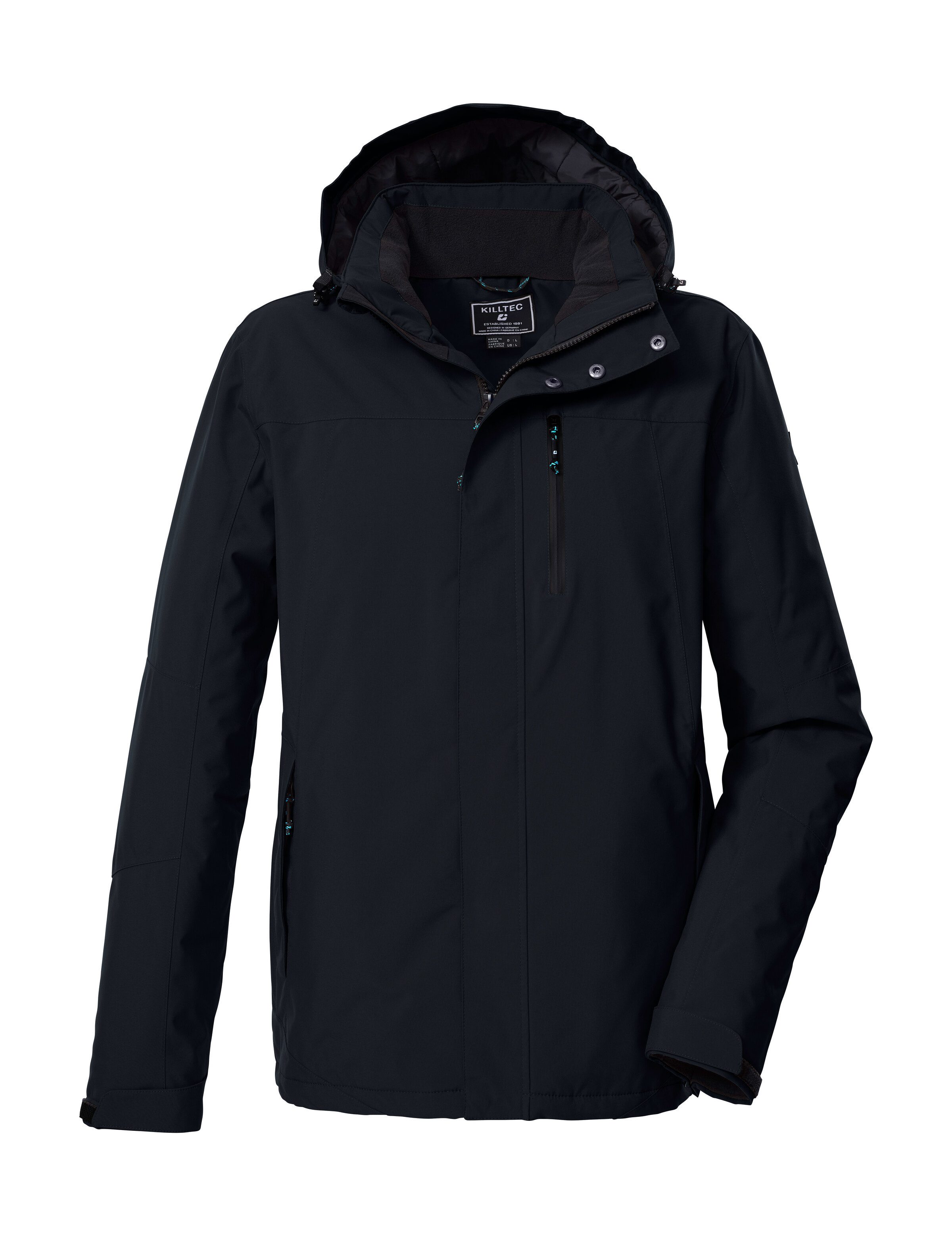 Killtec Funktionsjacke KOW 90 MN JCKT Wasser- und winddicht, atmungsaktiv, abnehmbare Kapuze, viele Taschen