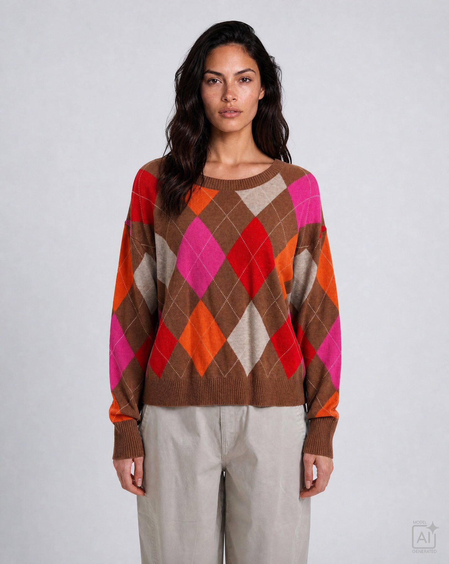 Milano Italy Strickpullover ROUNDNECK PULLOVER W