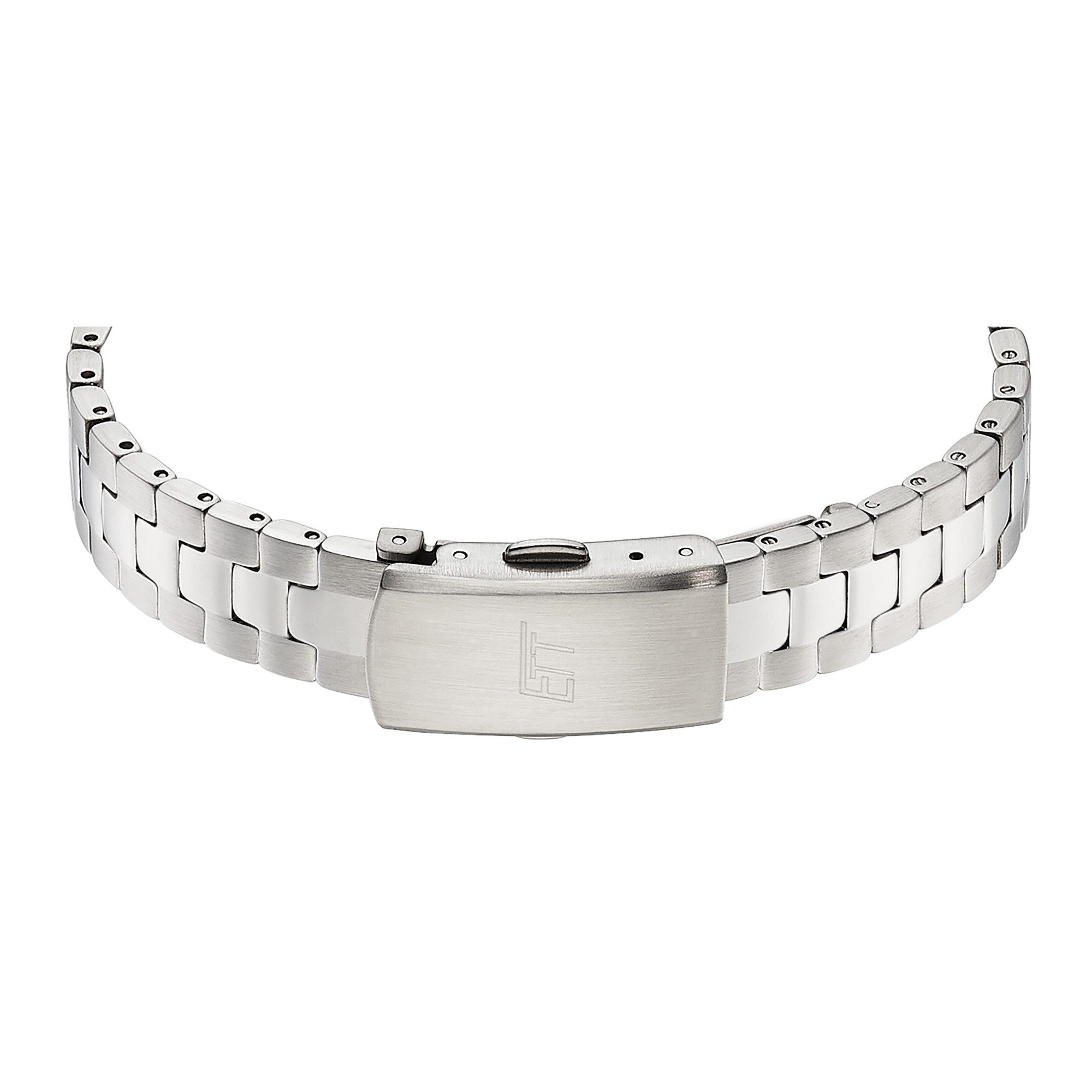 ETT Solaruhr ELS-12165-31M, Armbanduhr, Damenuhr, Partneruhr, Edelstahlarmband