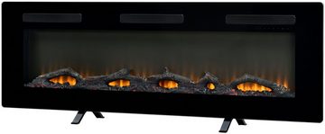 Dimplex Elektrokamin Sierra 60", schwarz,mit Heizung, Fernbedienung, App, Optiflame® Flammeneffekt