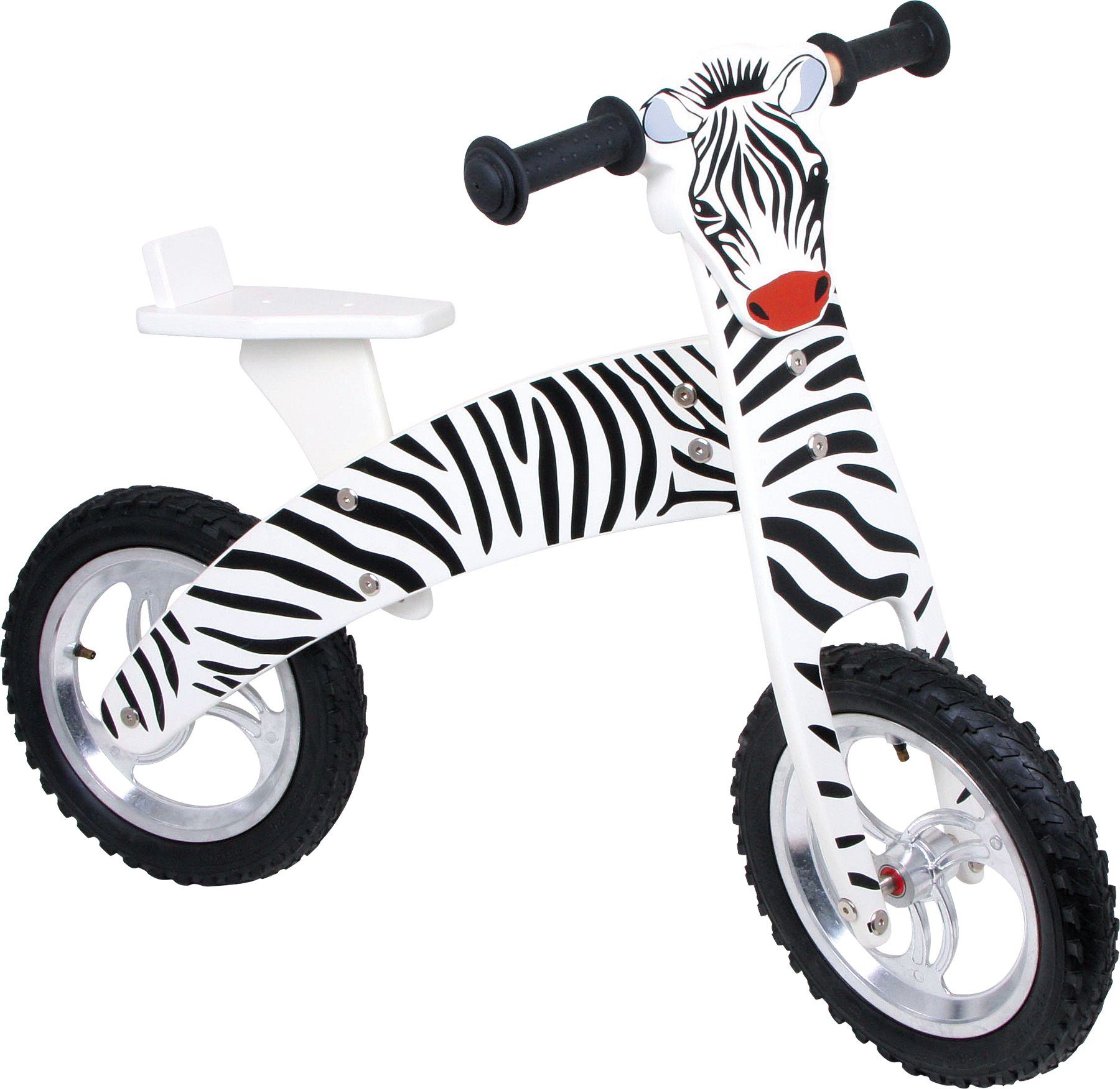 LeNoSa Laufrad Zebra • Kinder Balance Bike aus Holz • Einstiegsalter ab 3 Jahre