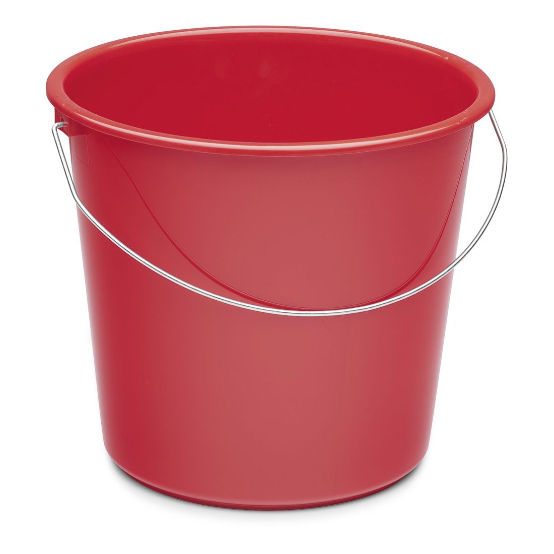 Nölle Baueimer Roter Haushaltseimer 10 Liter - Universell, 1 Stück, (Stück, 1-tlg., Haushaltseimer), Putzeimer Wassereimer Reinigungseimer Plastikeimer Mülleimer Behälter