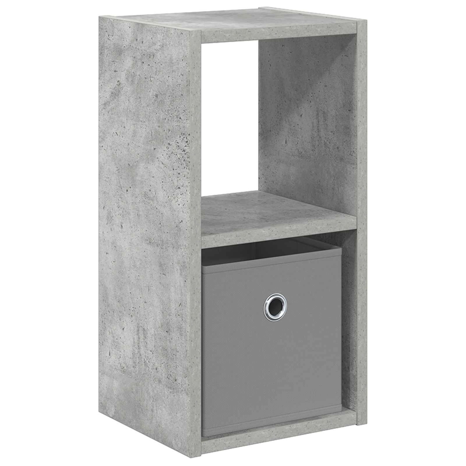 vidaXL Nachttisch Nachttisch Beton Grau 25,5 x 22 x 49,5 cm Holzwerkstoff (1-St)