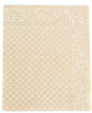 Wollteppich Designer Teppich handgewebt beige, morgenland, rechteckig, Höhe: 12 mm, Kurzflor