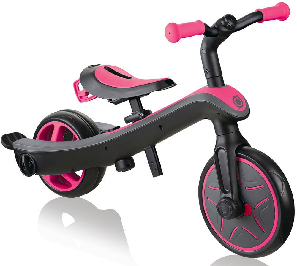 authentic sports & toys Globber TRIKE 4in1 EXPLORER Dreirad pink