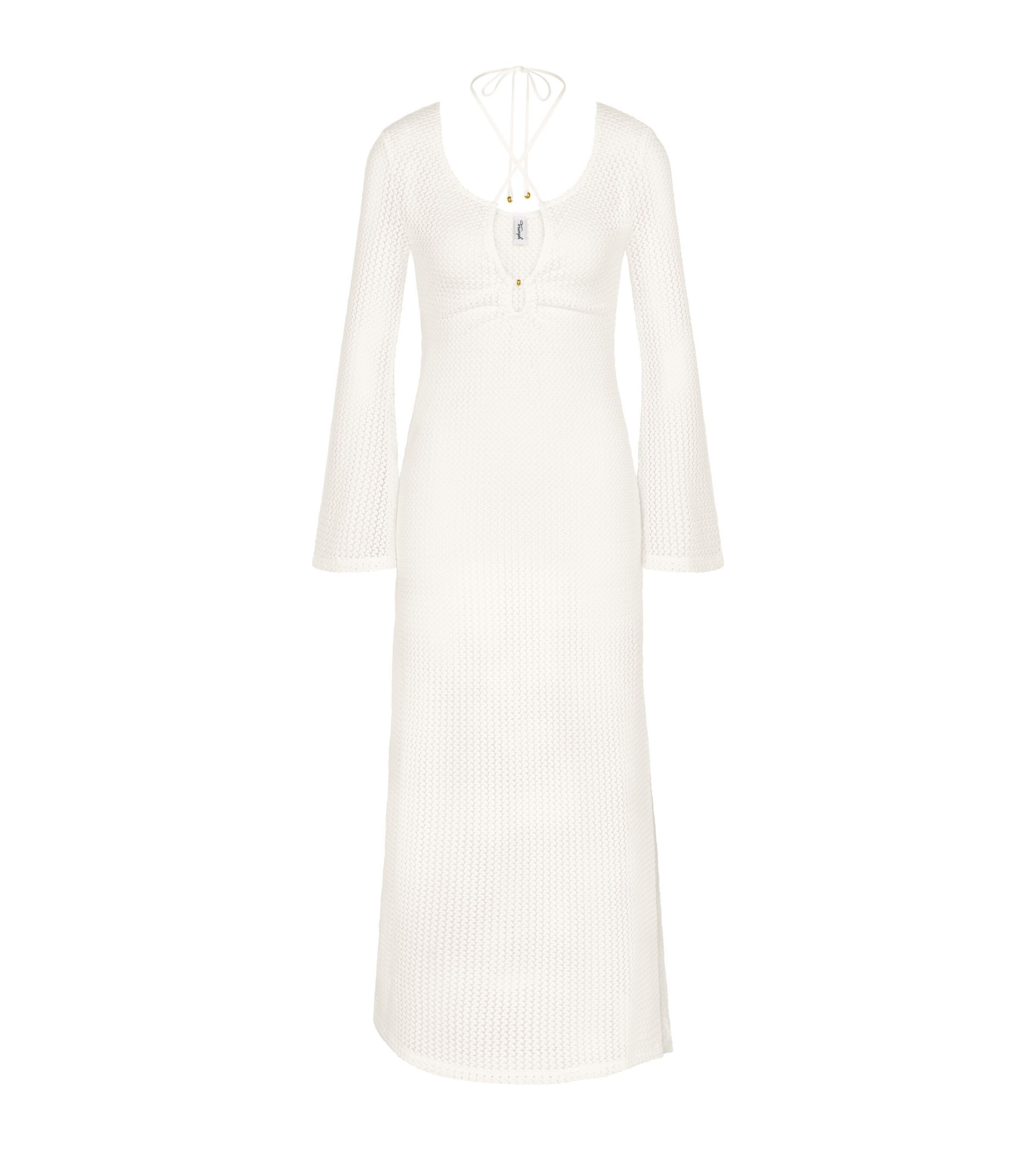 Triumph Strandkleid Beach MyWear Crochet Long Dress LSL weiches Häkeldesign