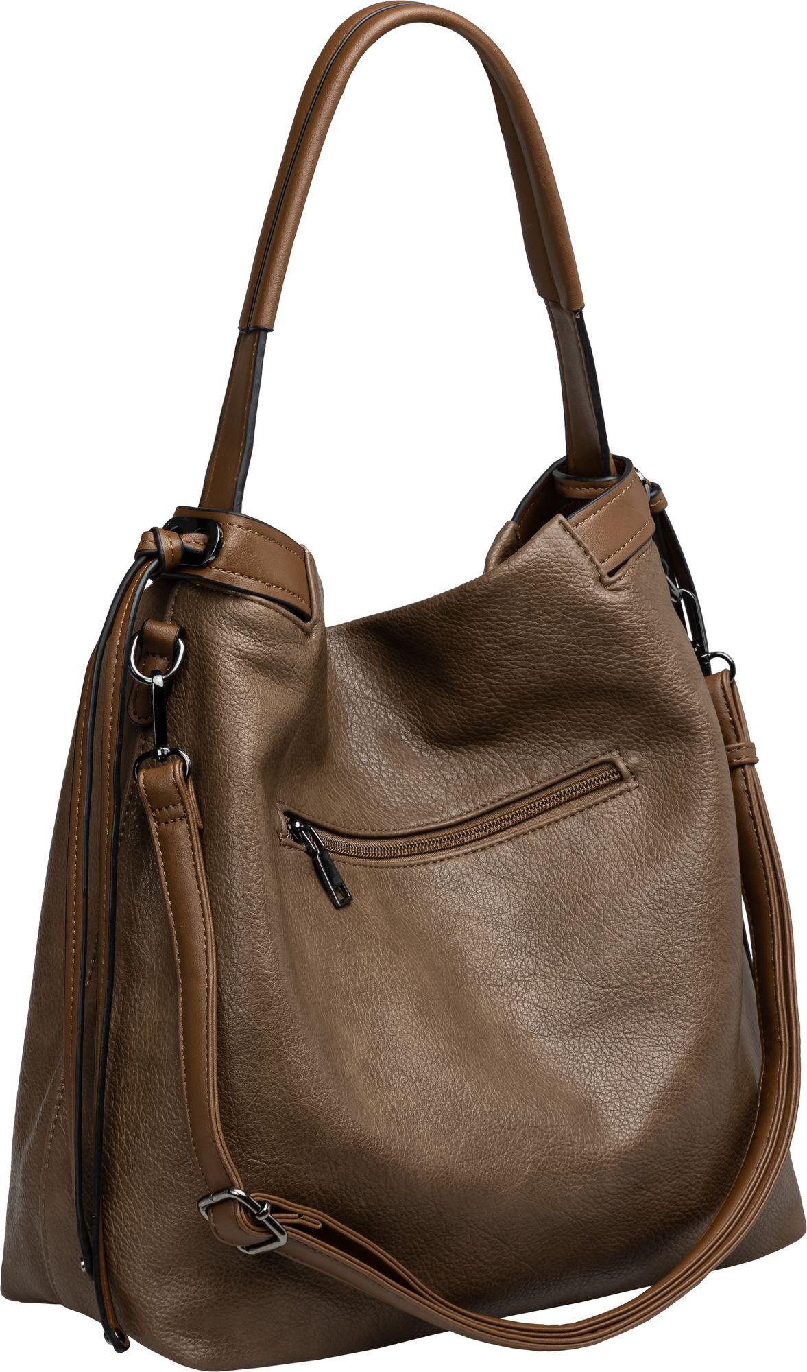 XL Schultertasche Schultertasche TS1072 große Caspar Damen khaki