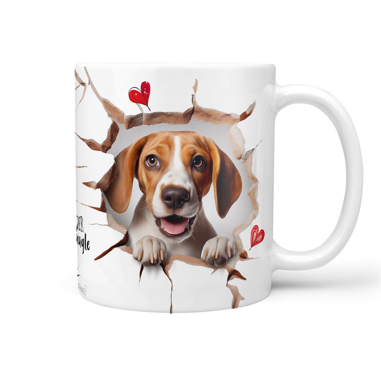 Sunnywall Tasse Beagle - Hund Hunderasse - Geschenk für Hundeliebhaber, Keramik, inkl. Geschenkkarte